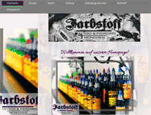 Tablet Screenshot of farb-stoff.com